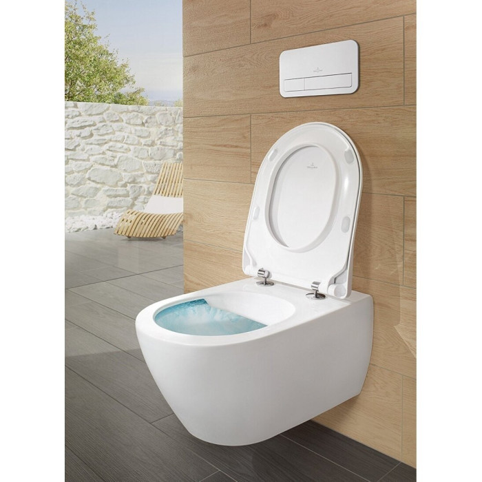 GROHE Rapid SL 5 in 1 concealed toilet frame + VILLEROY & BOCH Subway 2.0 Direct Flush WC with SlimSeat toilet