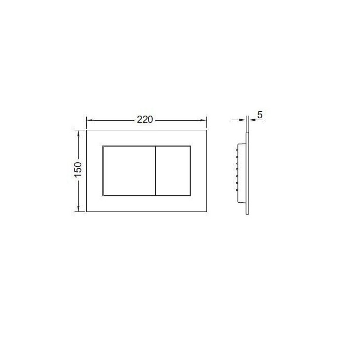 TECEprofil Base (4 in 1) universal concealed toilet frame set + LAUFEN Pro Rimless wall-hung toilet with slim S