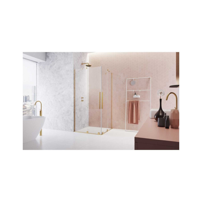 Shower cabin RADAWAY Furo Gold KDD (Choice of various dimensions)