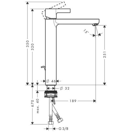 Käesegisti HANSGROHE Metris S, 31022000