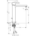 Смеситель для раковины HANSGROHE Metris S, 31022000