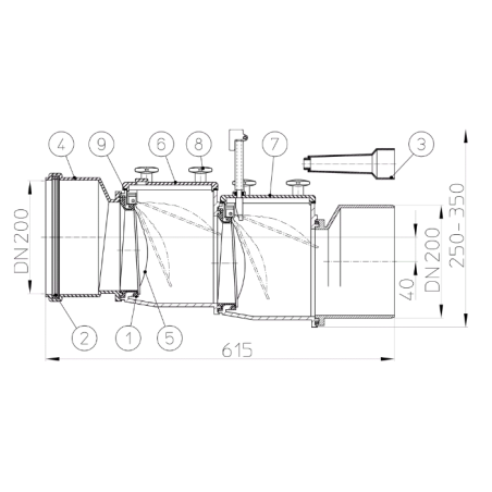 Tagasuun voolikuventiil HUTTERER & LECHNER HL720.2