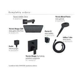 Встраиваемые душевые комплекты HANSGROHE Vernis Shape 230