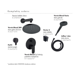 Built-in shower sets HANSGROHE Vernis Shape 200