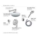 Встраиваемые душевые комплекты HANSGROHE Vernis Shape 200
