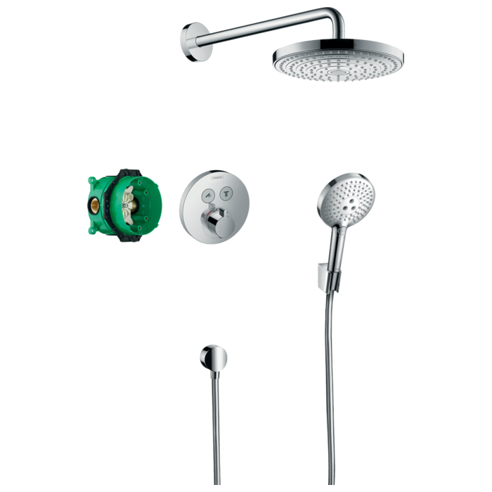 Built-in thermostatic shower 8 in 1 set HANSGROHE Raindance Select S, 27297000