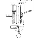 Dušikapi komplektid HANSGROHE Rainfinity 130 3jet 90 cm, 27671000