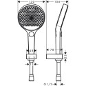 Dušikomplektid HANSGROHE Rainfinity 3jet, 26851000