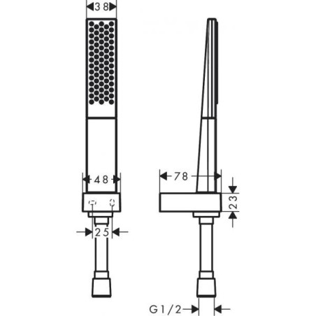 Душевые комплекты HANSGROHE Rainfinity 1jet, 26856000