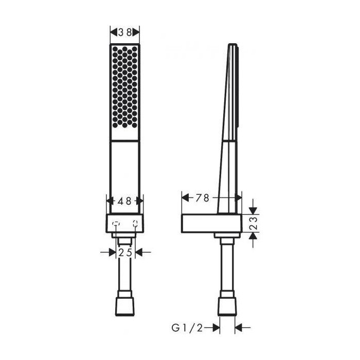 Душевые комплекты HANSGROHE Rainfinity 1jet, 26857000
