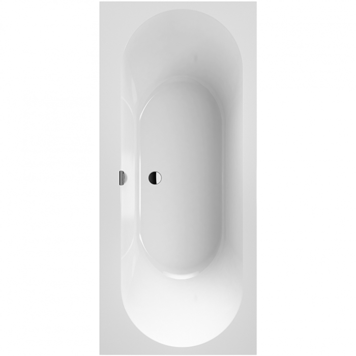 Rectangular bathtub VILLEROY & BOSH Oberon 2.0 made of Quaryl material 750 x 1700 mm
