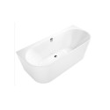 Seinaga paigutatud ristkülikukujuline vann VILLEROY & BOSH Oberon 2.0 Quaryl materjalist 800 x 1800 mm