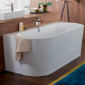 Rectangular bathtub against the wall VILLEROY & BOCH Oberon 2.0 made of Quaryl material 800 x 1800 mm