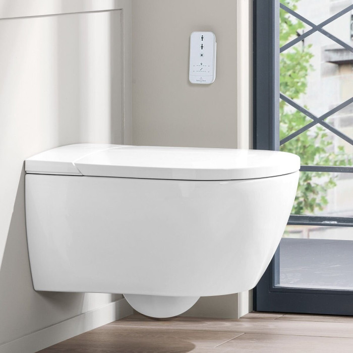 Rippuv üksus bidetifunktsiooniga VILLEROY & BOCH ViClean-I 100, Ceramic Plus, V0E100R1