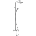 Thermostatic shower system with spout for bathtub HANSGROHE Vernis Shape 230, 26098000