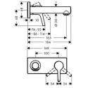 Potikku segisti kraanikaussi HANSGROHE Talis S 165 mm, 72110000