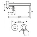 Potikku segisti kraanikauss HANSGROHE Finoris 168 mm, 76051670