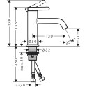 Vannitoasegu HANSGROHE Axor One 70, 48001670