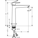 HANSGROHE Talis E 240 basin mixer, 71717670