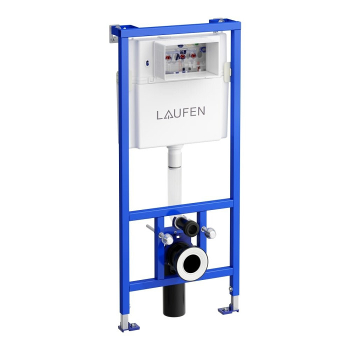 Potikandik WC raam LAUFEN (3 in 1) koos LIS AW1 valge nupuga