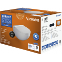 Hanging toilet DURAVIT Architec Rimless with Soft close lid, 45726989A1