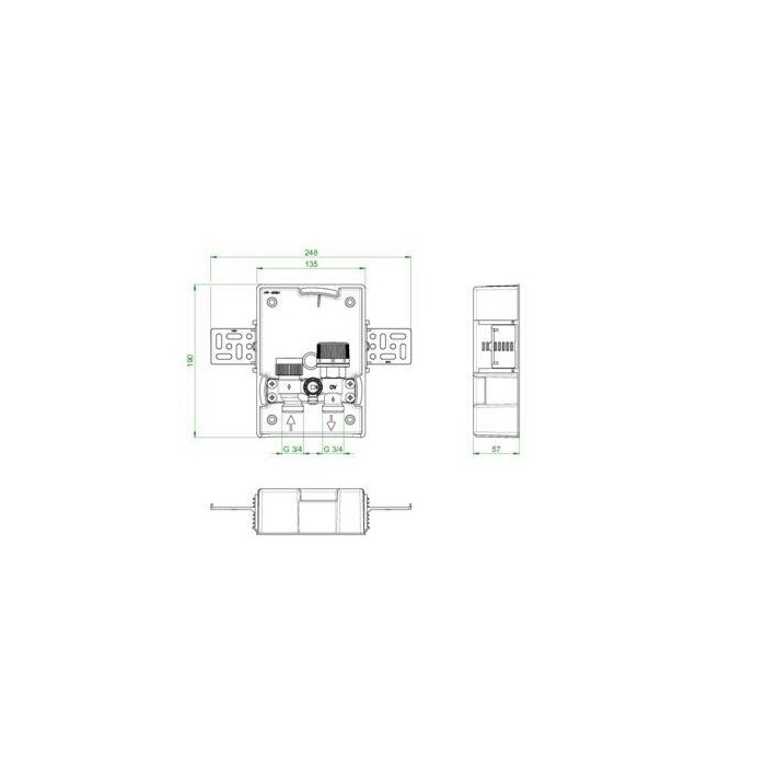 Установочная коробка OVENTROP 1022731