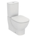 The building toilet with a thin slow-closing lid IDEAL STANDARD Tesi with AquaBlade technology