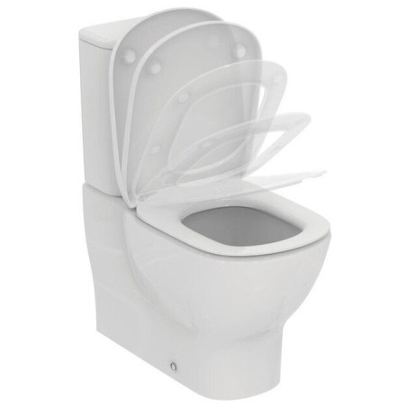 Унитаз с тонкой медленной крышкой IDEAL STANDARD Tesi с технологией AquaBlade