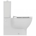 The building toilet with a thin slow-closing lid IDEAL STANDARD Tesi with AquaBlade technology
