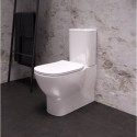 Унитаз с тонкой медленной крышкой IDEAL STANDARD Tesi с технологией AquaBlade
