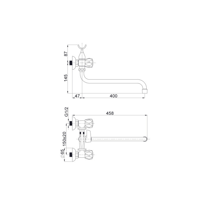RUBINETA R-1 Globo (K-40) bathroom faucet sets