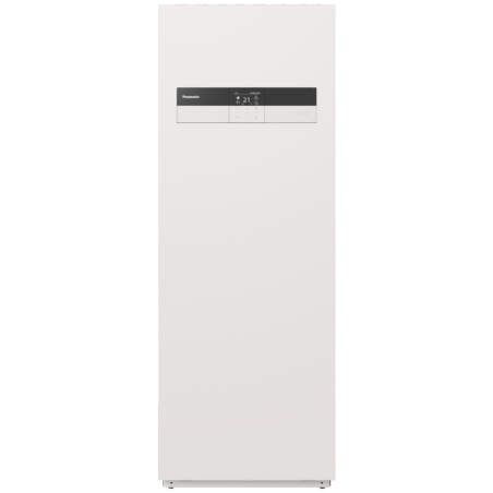 The latest generation air-water heat pump 9 kW PANASONIC Aquarea with an integrated 185 l boiler, single-phase.