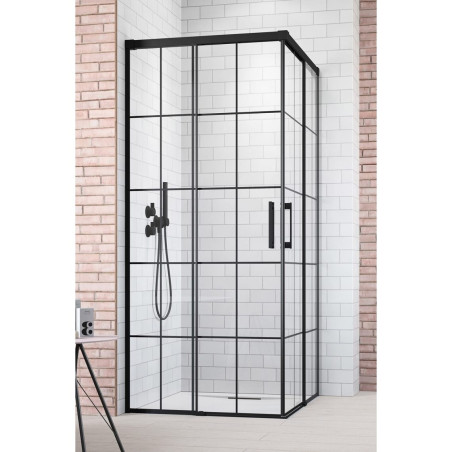 Shower cabin RADAWAY Idea Black KDD Factory (Choice of various dimensions)