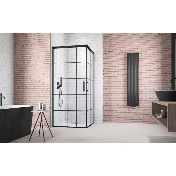 Shower cabin RADAWAY Idea Black KDD Factory (Choice of various dimensions)
