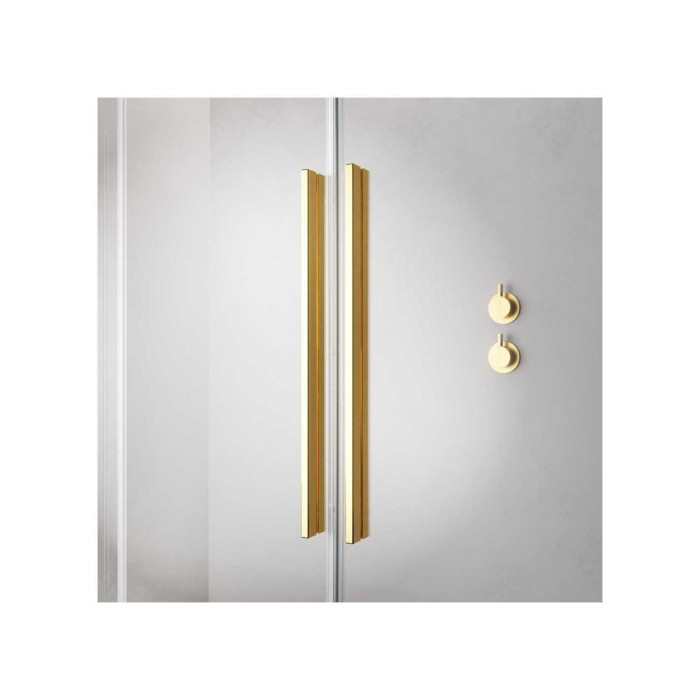 Two-part sliding bath screen RADAWAY Furo SL Gold PND II