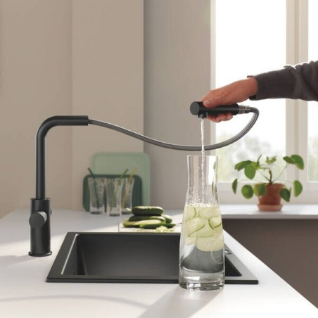 Kitchen (sink) faucet with pull-out spout GROHE Blue Pure Minta, 30590KF0