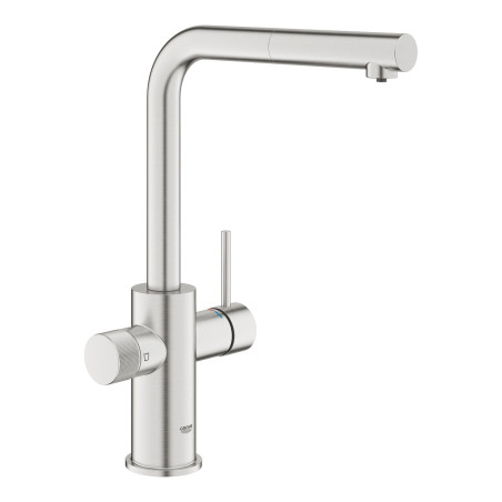 Köök (kraanikauss) segisti väljatõmmatava kraaniga GROHE Blue Pure Minta, 30590DC0