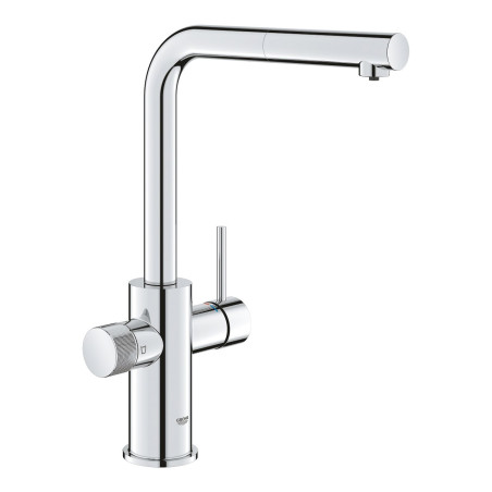 Kitchen (sink) faucet with pull-out spout GROHE Blue Pure Minta, 30590000