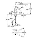Köök (kraanikauss) segisti GROHE Blue Pure Minta, 30588000