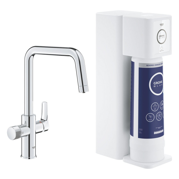 Kitchen (sink) faucet GROHE Blue Pure Eurosmart Starter Kit with reverse osmosis filter, 30586000