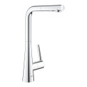 Смеситель для кухни (раковины) с выдвижным шлангом GROHE Zedra, 32553002