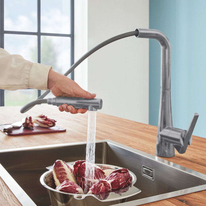 Kitchen (sink) faucet with pull-out hose GROHE Zedra, 32553DC2