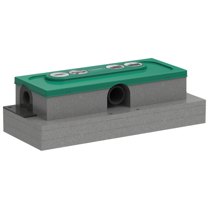 Lower part for the HANSGROHE uBox Universal Base shower drain, 01000180