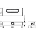 Duši drenaazi aluselement HANSGROHE uBox Universal Base, 01000180
