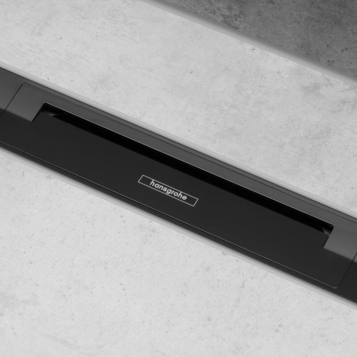 Гриль для душевого трапа HANSGROHE RainDrain Flex, резной, матовый черный