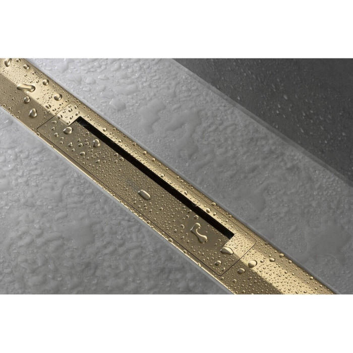 Душевой трап HANSGROHE RainDrain Flex, нарезной, Полированный золотой оптик