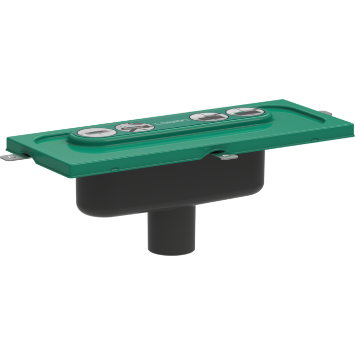 Dušo lataku HANSGROHE uBox Universal Base vertikaalne alumine osa, 01002180