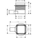 Трап HANSGROHE RainDrain Point 100 x 100, 56247670