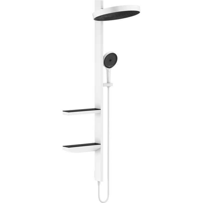 Potinkinis termostaatiline dušš 4 in 1 komplekt HANSGROHE Rainfinity Showerpipe 360 1jet, Matt White