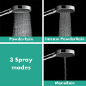 Built-in thermostatic shower 4 in 1 set HANSGROHE Rainfinity Showerpipe 360 1jet, Matt White